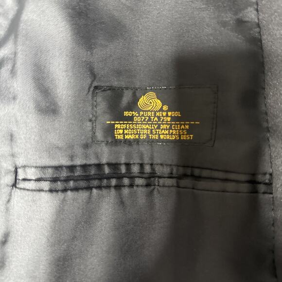 Pierre Balmain Tuxedo Jacket Blazer Men 42S Black 100% Wool Formal Wedding Satin - Picture 6 of 11